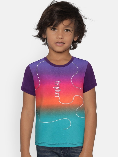 

United Colors of Benetton Boys Multicoloured Tie & Dye Round Neck T-shirt, Multi
