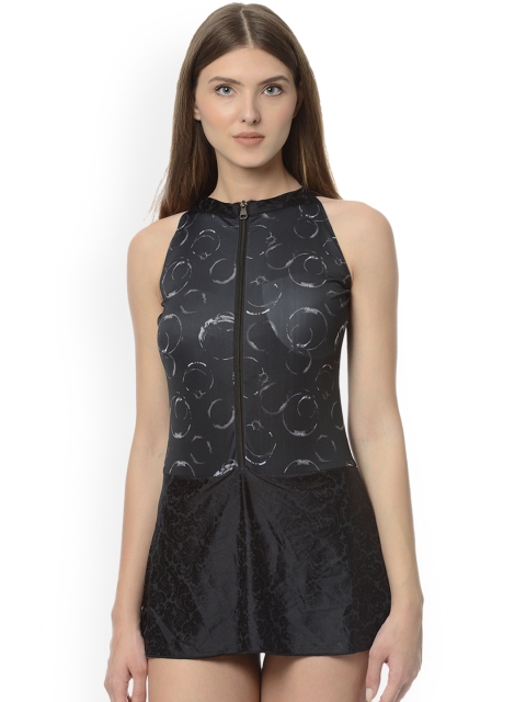

Da Intimo Women Black Printed Swimsuit DIS-93-N