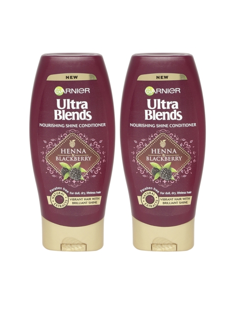 

Garnier Set of 2 Ultra Blends Henna Blackberry Conditioners, Purple