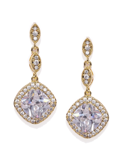 

Amavi Gold-Toned Contemporary Drop Earrings