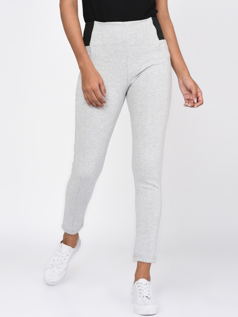 

Rigo Women Grey Slim Fit Solid Regular Trousers