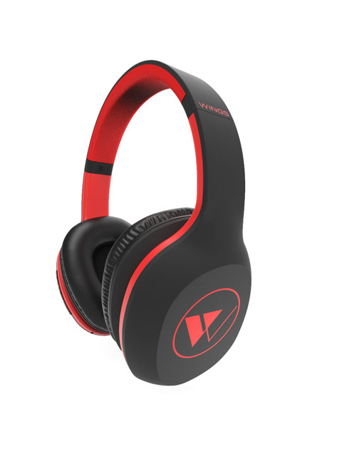 

WINGS Unisex Red Explorer Extra Bass Bluetooth Headphones with Mic -EXPL-BLK