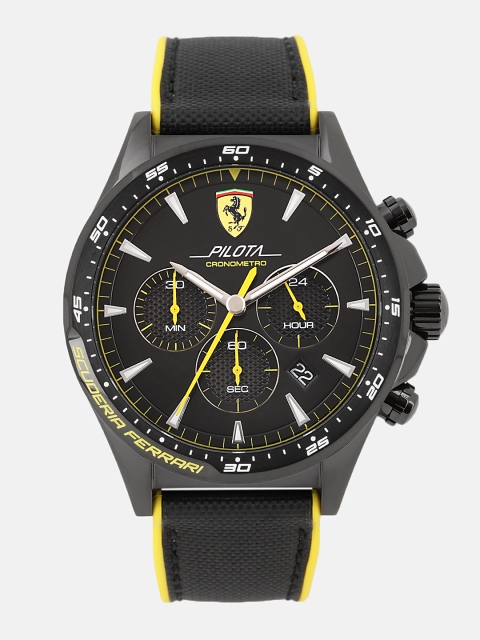 

SCUDERIA FERRARI Pilota Men Black Analogue Watch 830622