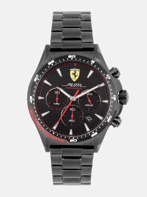 

SCUDERIA FERRARI Pilota Men Black Analogue Watch 830624