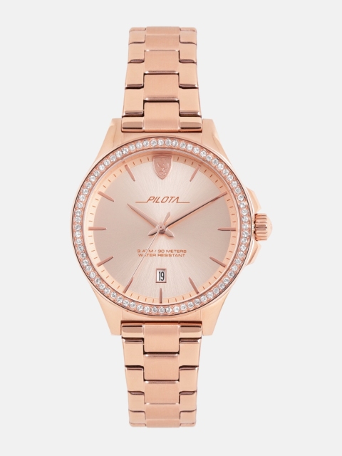 

SCUDERIA FERRARI Pilota Women Rose Gold Analogue Watch 820029