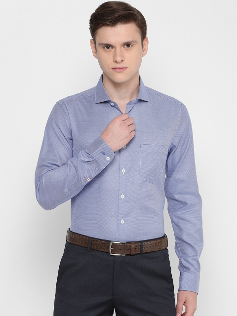

SIMON CARTER LONDON Men Blue Slim Fit Printed Casual Shirt