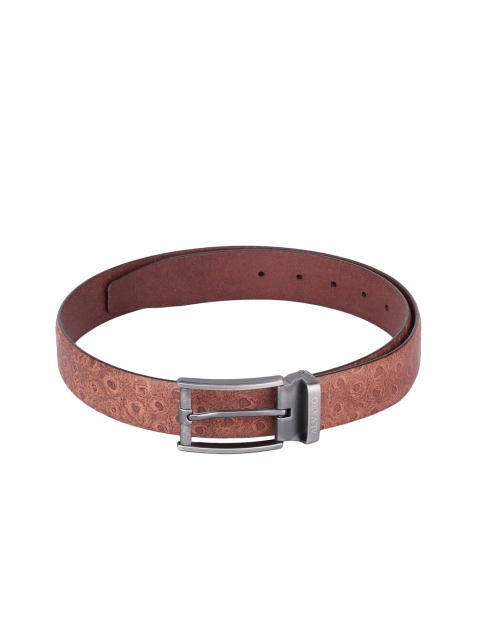

Alvaro Castagnino Men Brown Printed Leather Belt
