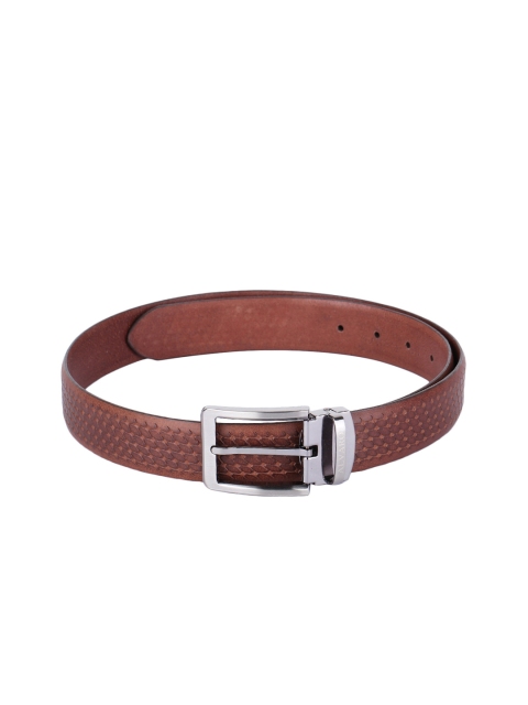 

Alvaro Castagnino Men Brown Textured Leather Belt