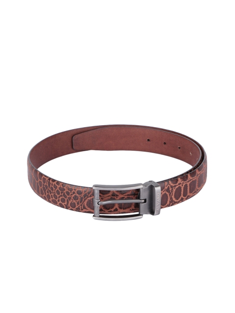 

Alvaro Castagnino Men Brown Textured Leather GBelt