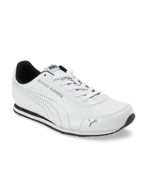 

Puma Men White Leather Sneakers