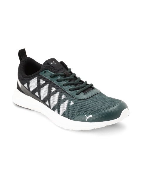 

Puma Men Green White Printed Cabimas Sneakers