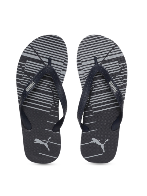 

Puma Unisex Navy Blue & Grey Printed Thong Flip-Flops