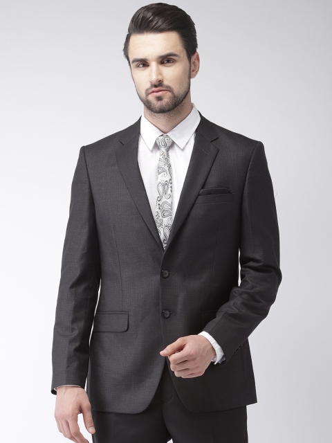 

Raymond Men Grey Solid Contemporary Fit Single-Breasted Blazer