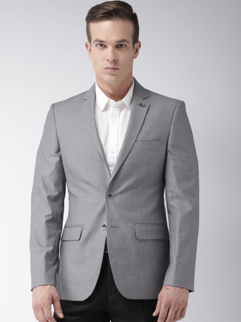 

Raymond Men Grey Slim Fit Solid Single-Breasted Formal Blazer