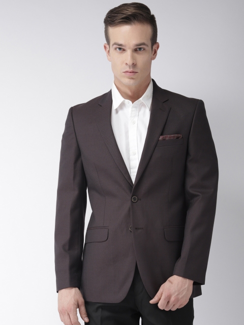 

Raymond Men Brown Contemporary Fit Self-Design Single-Breasted Formal Blazer