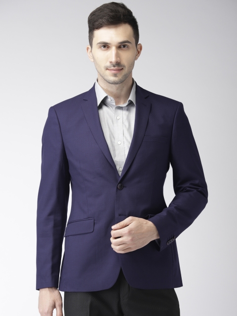

Raymond Men Blue Solid Single Breasted Slim Fit Formal Blazer