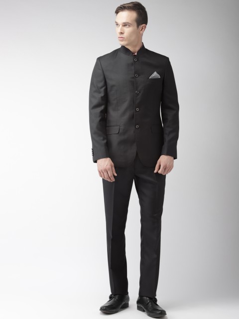 

Raymond Black Solid Contemporary Fit Single-Breasted Formal Suit