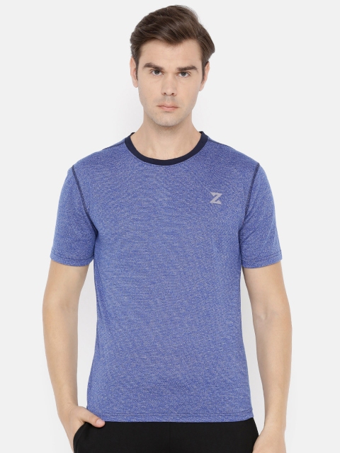 

Azani Men Blue Printed Round Neck T-shirt