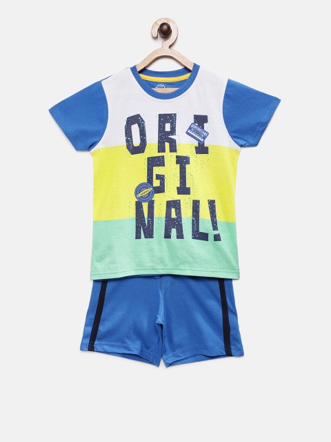 

TAMBOURINE Boys Multicoloured Printed T-shirt with Shorts, Multi