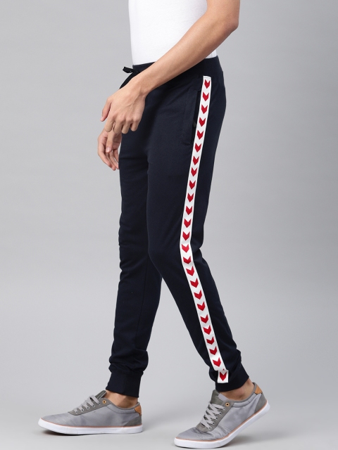

Maniac Men Navy Blue Solid Slim Fit Joggers