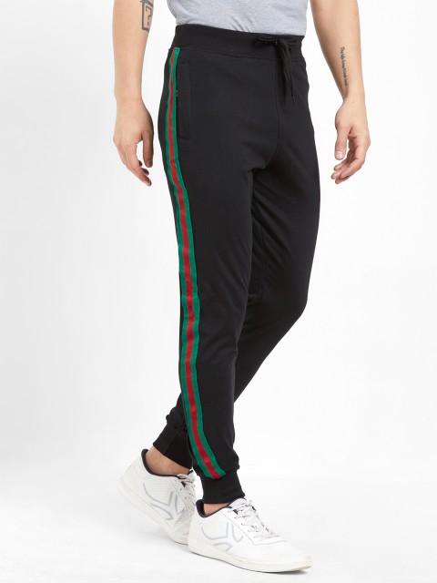 

Maniac Men Black Solid Slim-Fit Joggers