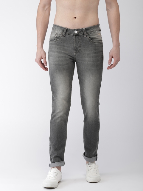 

Flying Machine Men Grey Slim Tapered Fit Mid-Rise Clean Look Stretchable Jeans
