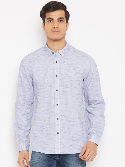 

Blackberrys Men Blue Regular Fit Solid Casual Shirt