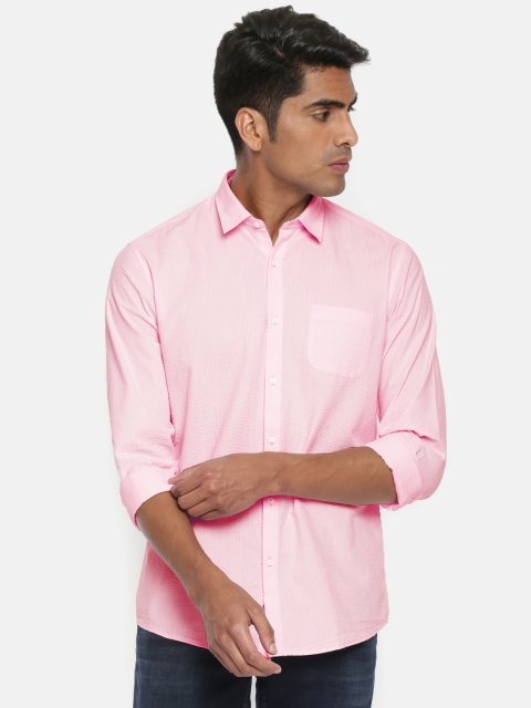 

Blackberrys Men Pink Slim Fit Solid Casual Shirt