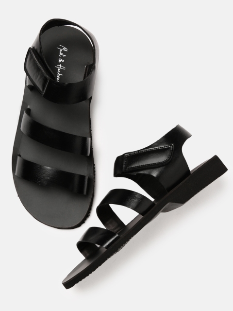 

Mast & Harbour Men Black Sandals