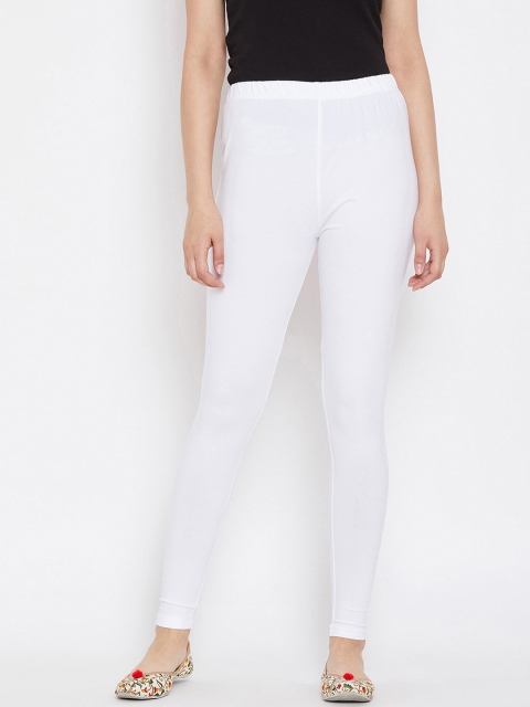 

Camey Women White Solid Ankle-Length Leggings