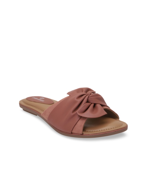 

pelle albero Women Dusty Pink Solid Open Toe Flats