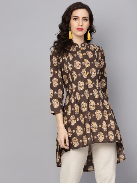

AASI - HOUSE OF NAYO Brown & Beige Printed Tunic