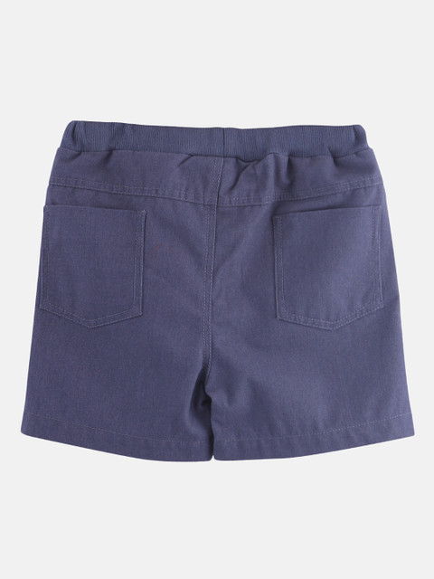 

Beebay Boys Navy Blue Solid Regular Fit Regular Shorts