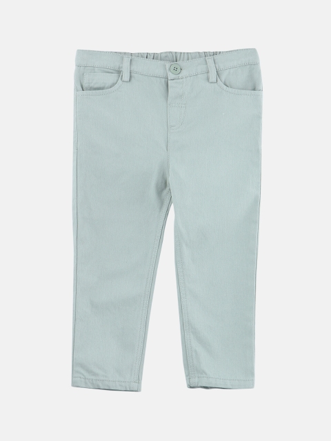 

Beebay Boys Green Regular Fit Solid Regular Trousers