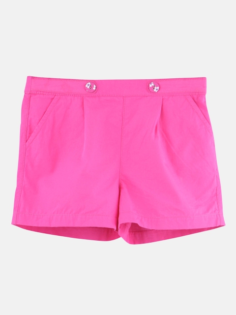 

Beebay Boys Pink Solid Regular Fit Regular Shorts