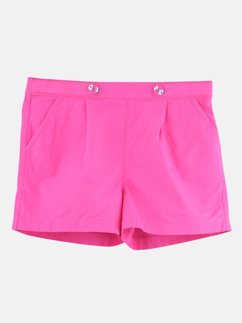 

Beebay Boys Pink Solid Regular Fit Regular Shorts