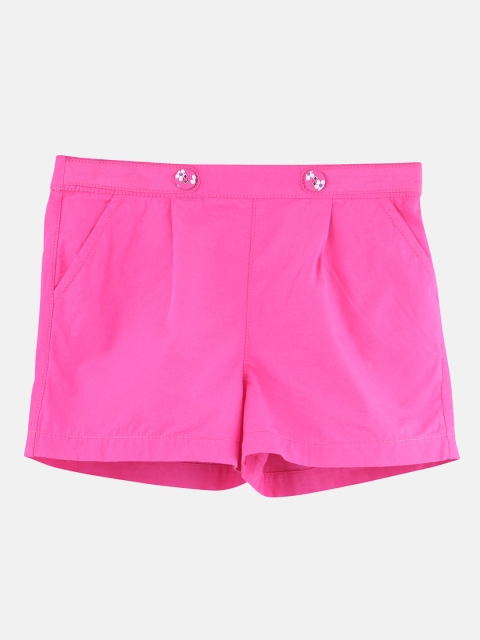 

Beebay Boys Pink Solid Regular Fit Regular Shorts