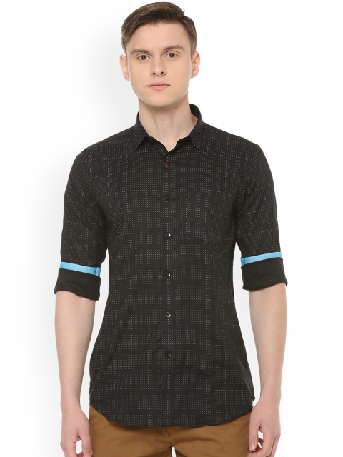 

Allen Solly Men Black Slim Fit Printed Casual Shirt