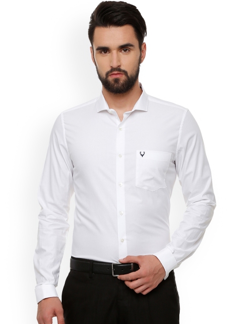 

Allen Solly Men White Slim Fit Solid Formal Shirt