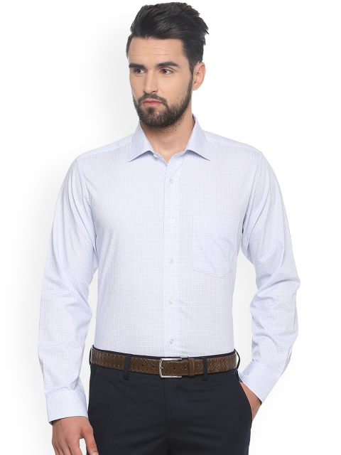 

Van Heusen Men White Regular Fit Checked Formal Shirt