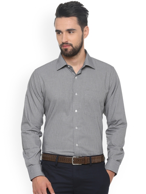 

Van Heusen Men Grey Slim Fit Printed Formal Shirt