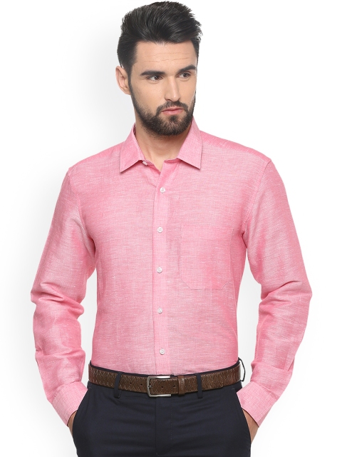 

Louis Philippe Men Pink Slim Fit Solid Formal Shirt