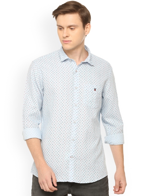 

Louis Philippe Men Blue Slim Fit Printed Casual Shirt