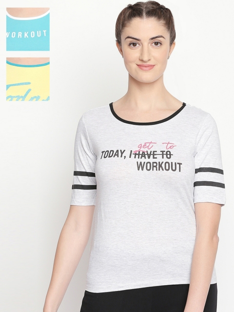 

Ajile by Pantaloons Women Yellow Printed Round Neck T-shirt
