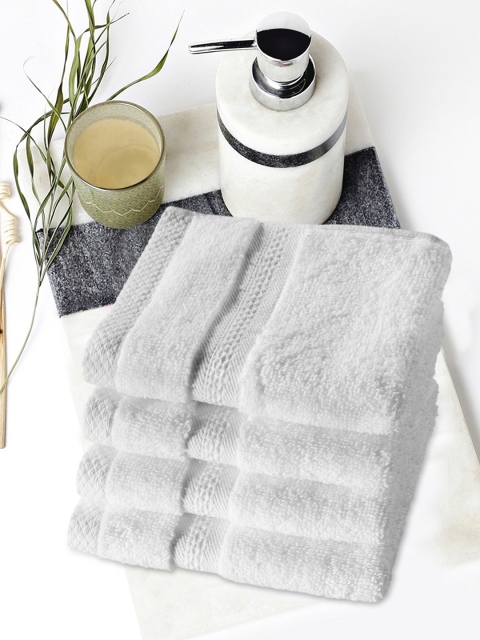 

BIANCA Set of 4 White 500 GSM Cotton Face Towels