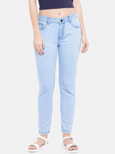United Colors of Benetton Women Blue Skinny Fit Mid-Rise Clean Look Stretchable Jeans