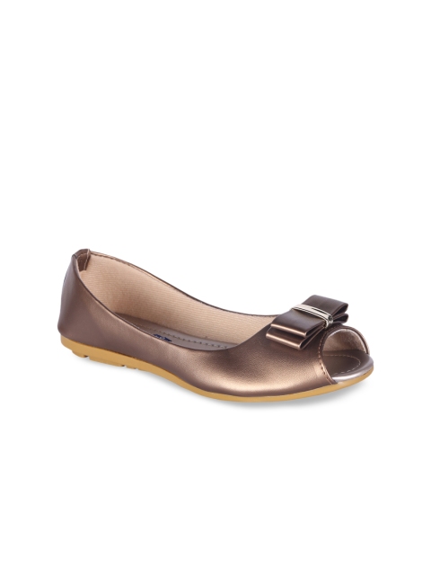 

MSC Women Copper-Toned Solid Ballerinas