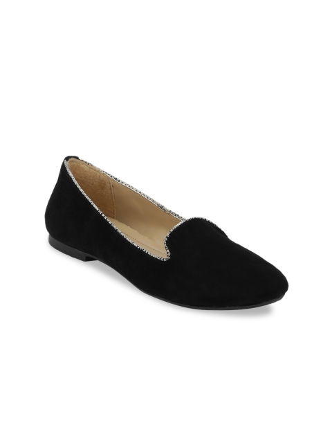 

Mode by Red Tape Women Black Solid Ballerinas