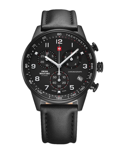 

Swiss Military by Chrono Men Black Analogue Watch SM34012.08