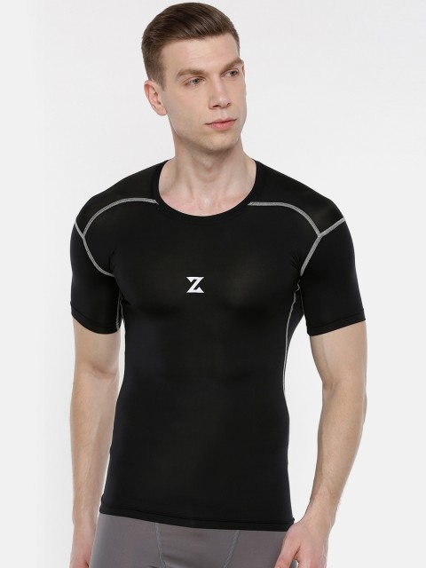 

Azani Men Black Solid Round Neck T-shirt